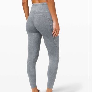 Lululemon Fast and Free High Rise Tight 25 Ice Dye
